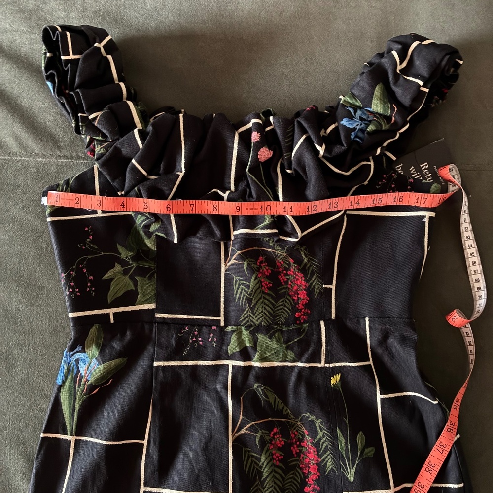 NWT Tuckernuck Suze Fresher Buds midi dress 8 M - Picture 11 of 15